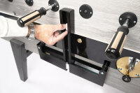 Tischkicker Kickertisch Coperto de Luxe mit Münzung und Glasabdeckung